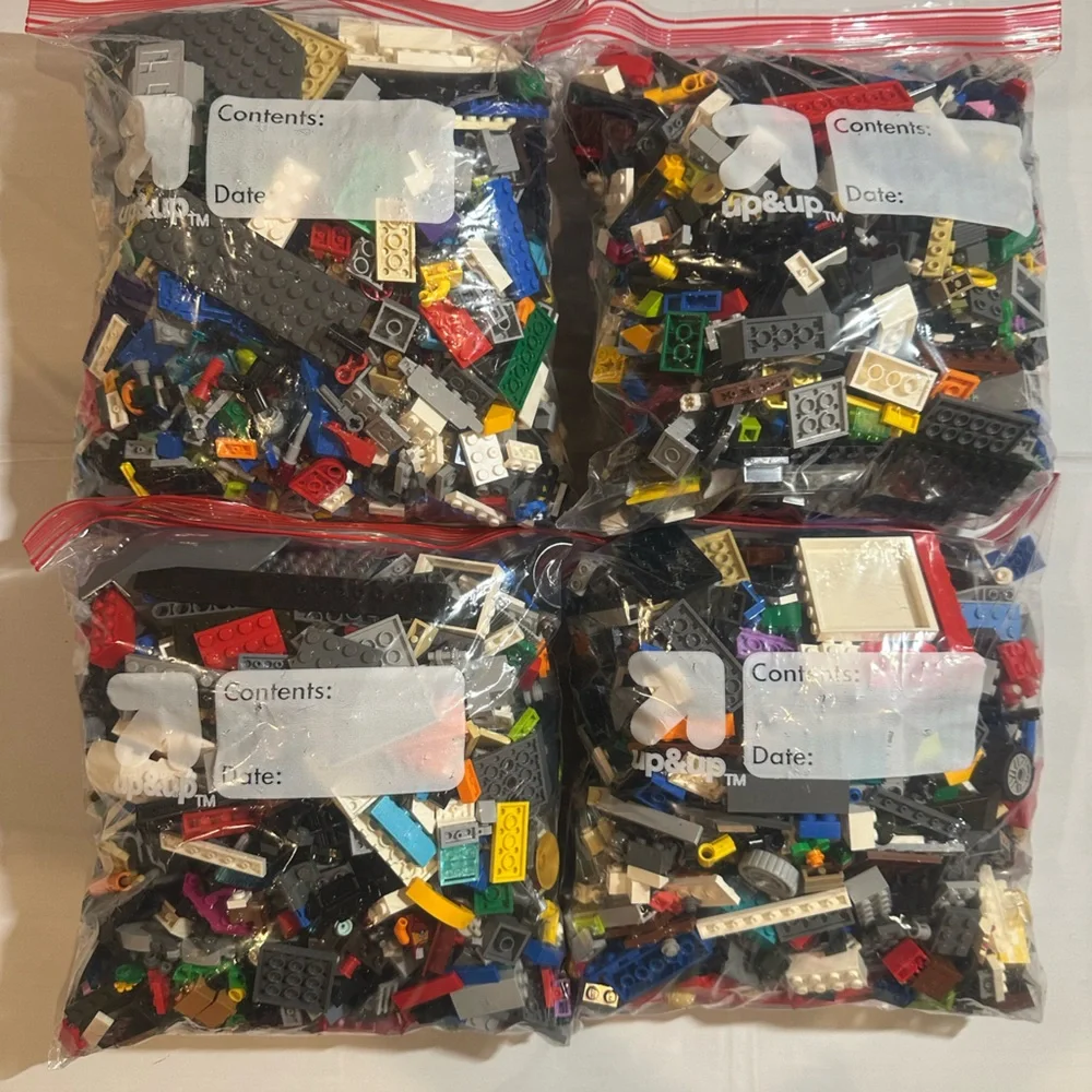 10.5 LB Bulk LEGO Mixed Building Pieces Lot